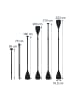 relaxdays SUP Paddel "2 in 1" in Schwarz
