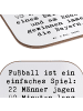 Mr. & Mrs. Panda Getränkeuntersetzer Spruch Fußball Bayern mit S... in Weiß