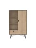 ebuy24 Vitrinenschrank Ry Eiche 102 x 40 cm