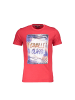 cavalli CLASS Rotes Baumwoll-T-Shirt