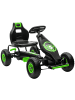 HOMCOM Gokart Tretauto in Grün & Schwarz 121L x 58B x 61H cm