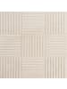 Teppich Boss Kurzflor Teppich Art 1123, rund - Creme