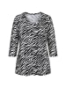Ulla Popken Longshirt in schwarz