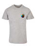 F4NT4STIC T-Shirt Colorfood Collection - Rainbow Apple in grau meliert