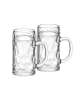 VAN WELL 2er Set Bierkrüge geeicht München 0,5 Liter in transparent