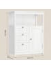 VASAGLE Badschrank in Weiß - (B)60 x (H)80 x (T)30 cm