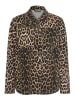 Kaffe Jeanshemd KAjessica Loose fit in Black/Brown Leopard