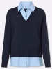 Heine 2-in-1-Pullover in marine-eisblau