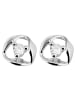 Adeliás Damen Ohrringe – Ohrstecker aus 925 Silber mit Zirkonia in silber