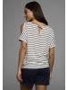 Laura Scott T-Shirt in weiß gestreift