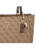 Guess Noelle II Schultertasche 35 cm in latte logo-brown