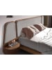 Angel Cerdá Bett 7175 in Grau / Walnuss – (B)296 x (H)209 x (T)110 cm