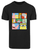 F4NT4STIC T-Shirt Spongebob Schwammkopf Collage in schwarz