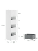 SoBuy Wäschekommode in Reinweiß - (W) 40 x (H) 186.4 x (L) 60 cm