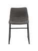 Beliani 2er-Set Esszimmerstuhl BATAVIA in Grau/Schwarz
