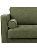 Beliani 2-Sitzer Sofa NURMO in Grün/Dunkler Holzfarbton - (W) 140 x (H) 78 x (L) 74 cm