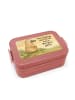 Mr. & Mrs. Panda Lunchbox Schnabeltier Mut Design mit Spruch in Rot Pastell
