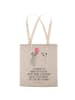 Mr. & Mrs. Panda Tote Bag Koala Luftballon mit Spruch in Grau Pastell