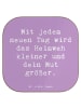 Mr. & Mrs. Panda Glas-Untersetzer Spruch Heimweh überwinden Mut ... in Lavendeltraum