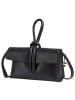 Florence Florence Abendtasche, Umhängetasche Leder dunkelblau ca. 23cm
