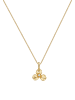 Elli DIAMONDS  Halskette 585 Gelbgold Blume, Diamant in Gold