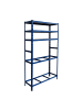 relaxdays Reifenregal in Blau - (B)120 x (H)210 x (T)40 cm