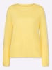 Sieh an! Langarm-Pullover in zitrone