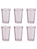 Butlers Trinkglas GALET 6er-Set in Rosa