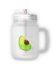 Mr. & Mrs. Panda Trinkglas Mason Jar Avocado Schwangerschaft ohn... in Transparent