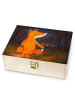 Mr. & Mrs. Panda tee box holz Fuchs Laterne Design ohne Spruch in Weiß