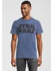 Recovered T-Shirt Star Wars Vintage Logo in Blau