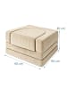 relaxdays 4tlg. Kindersessel Set "Cord" in Beige - (B)65 x (H)40 x (T)65 cm