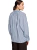 Zero  Streifenbluse mit Kragen in Blue/Brown
