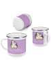 Mr. & Mrs. Panda Camping Emaille Tasse 12. Hochzeitstag Nickelho... in Lavendeltraum