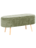 Beliani Hocker OKLAHOMA in Grün - (W) 37 x (H) 44 x (L) 100 cm