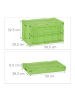 relaxdays 2x Klappbox in Grün - (B)58,5 x (H)32,5 x (T)39,5 cm