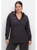 sheego Funktions-Sweatjacke in anthrazit