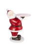 Butlers Deko Santa X-MAS mit Tablett in Rot
