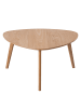home24 home24 Couchtisch aus furniertem MDF & massiver Eiche in Eiche, 80 x 40 x 80 cm in Eiche