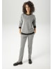 Aniston CASUAL Sweatshirt in schwarz weiß