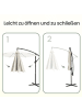 SONGMICS Sonnenschirm Sheld in Beige - (D300 x (H)245 cm