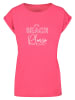 Merchcode Merchcode T-Shirts in hibiskus pink