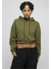 Urban Classics Urban Classics Damen Ladies Cropped Heavy Hoody in summerolive