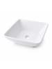 relaxdays Waschbecken in Weiß - (B)41,5 x (H)13 x (T)41,5 cm