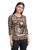 Betty Barclay Basic Shirt mit Print in Schwarz/Beige