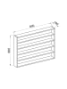 VCM  Holz Wandregal Wandvitrine Regal Deko Osado L in Buche