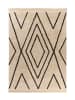 Teppich Boss Kurzflor Teppich Michelle 525 - Creme / Schwarz