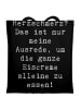 Mr. & Mrs. Panda Beutel Spruch Herzschmerz Eiscreme mit Spruch in Schwarz