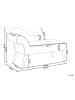 Beliani Chaiselongue BIARRITZ in Gelb/Schwarz - (W) 118 x (H) 77 x (L) 60 cm