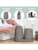 eluno Bad-Accessoires Set TESERO 3tlg. ca. 8,5 x 12 x 9 cm (B/H/T)